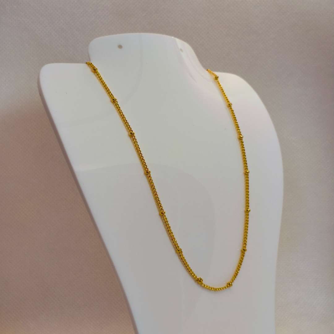 Cadena Con Broche Gold Filled Balin 02 mm - Paquete de 1 Unidades