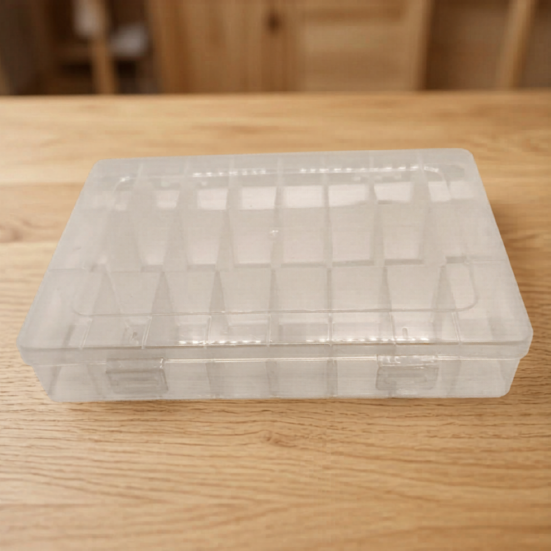 Caja Organizadora Acrilico 24 compartimientos 19,5 x 13,5 - Paquete de 1 Unidades