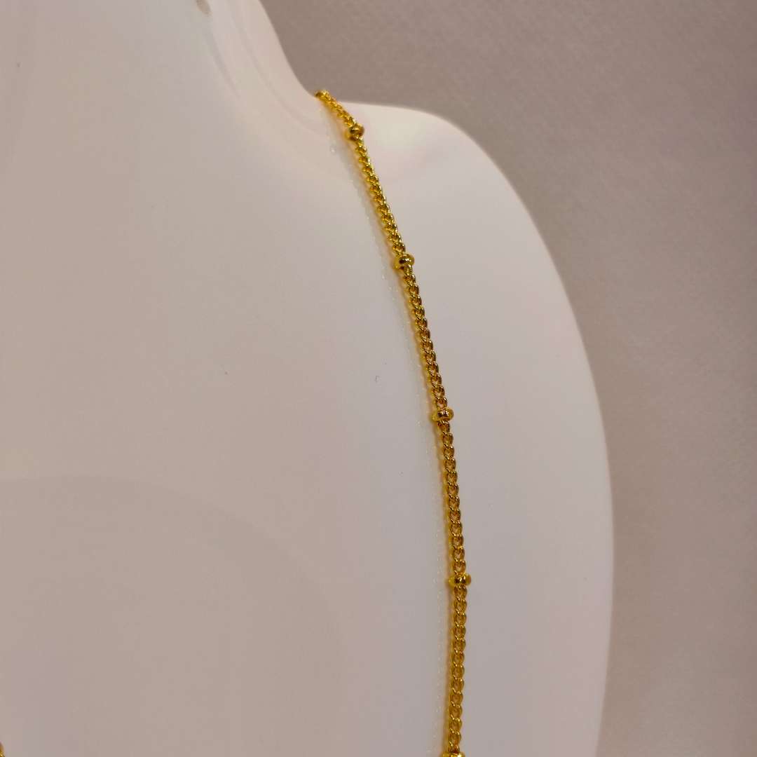 Cadena Con Broche Gold Filled Balin 02 mm - Paquete de 1 Unidades