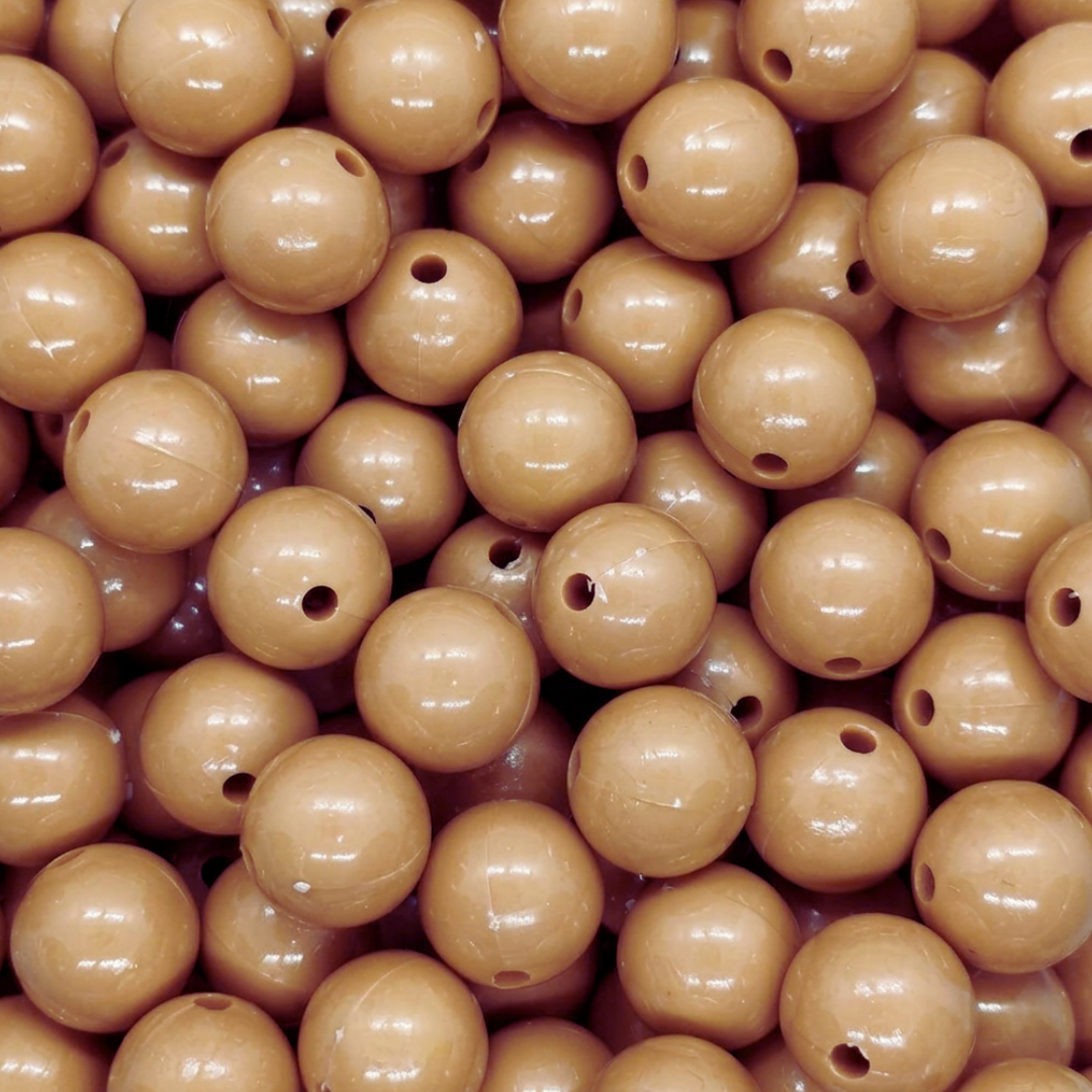 Pasador Acrilico Esfera Chicle Brillante 15 mm - Paquete de 12 Unidades