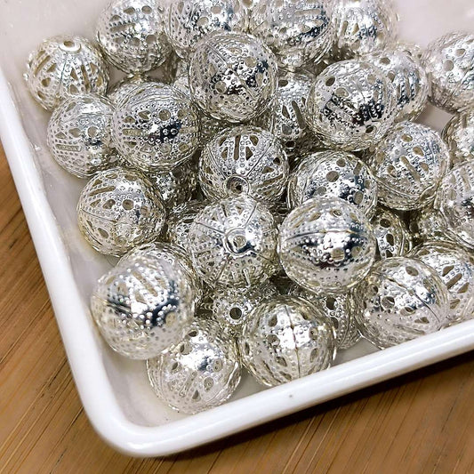 Balin Fantasia Esfera Filigrana 12 mm  -  Paquete de 46 Unidades