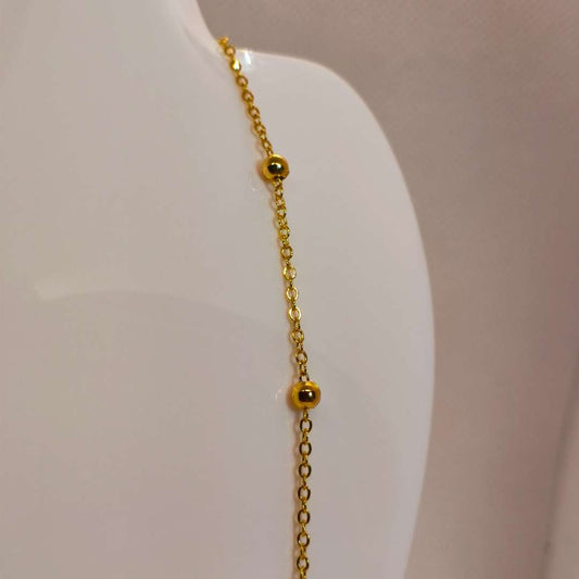 Cadena Con Broche Gold Filled Balin Ovalado 04 mm  -  Paquete de 1 Unidades