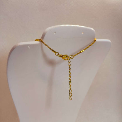 Cadena Con Broche Gold Filled Cilindros 04 mm  -  Paquete de 1 Unidades