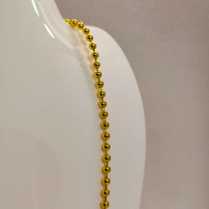 Cadena con Broche Gold Filled Militar 03 mm  -  Paquete de 1 Unidades