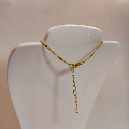 Cadena Con Broche Gold Filled Plaquitas 02 mm  -  Paquete de 1 Unidades