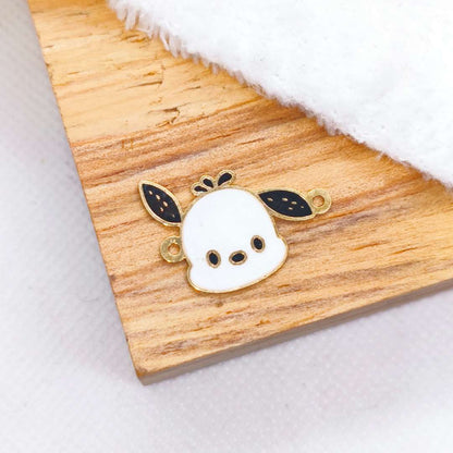 Conector Gold Filled Esmaltado Sanrio 20 mm  -  Paquete de 1 Unidades