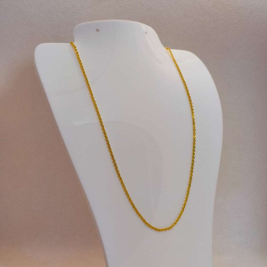 Cadena Con Broche y Aguja Gold Filled Extension 02 mm  -  Paquete de 1 Unidades