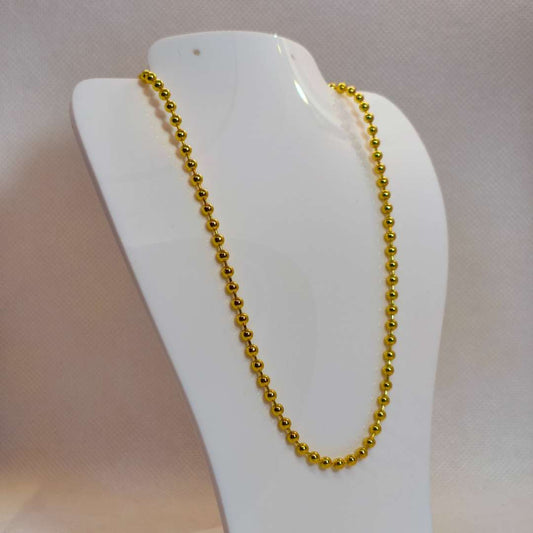 Cadena con Broche Gold Filled Militar 03 mm  -  Paquete de 1 Unidades