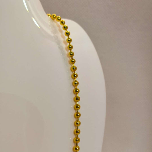 Cadena con Broche Gold Filled Militar 03 mm  -  Paquete de 1 Unidades