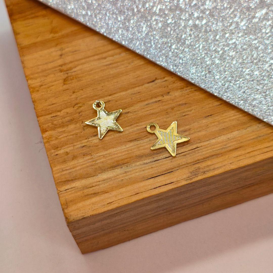 Dije Gold Filled Estrella Texturizada 10 mm  -  Paquete de 1 Unidades