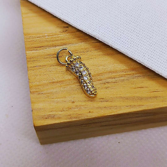 Dije Gold Filled Zircon Cuerno 15 mm  -  Paquete de 1 Unidades