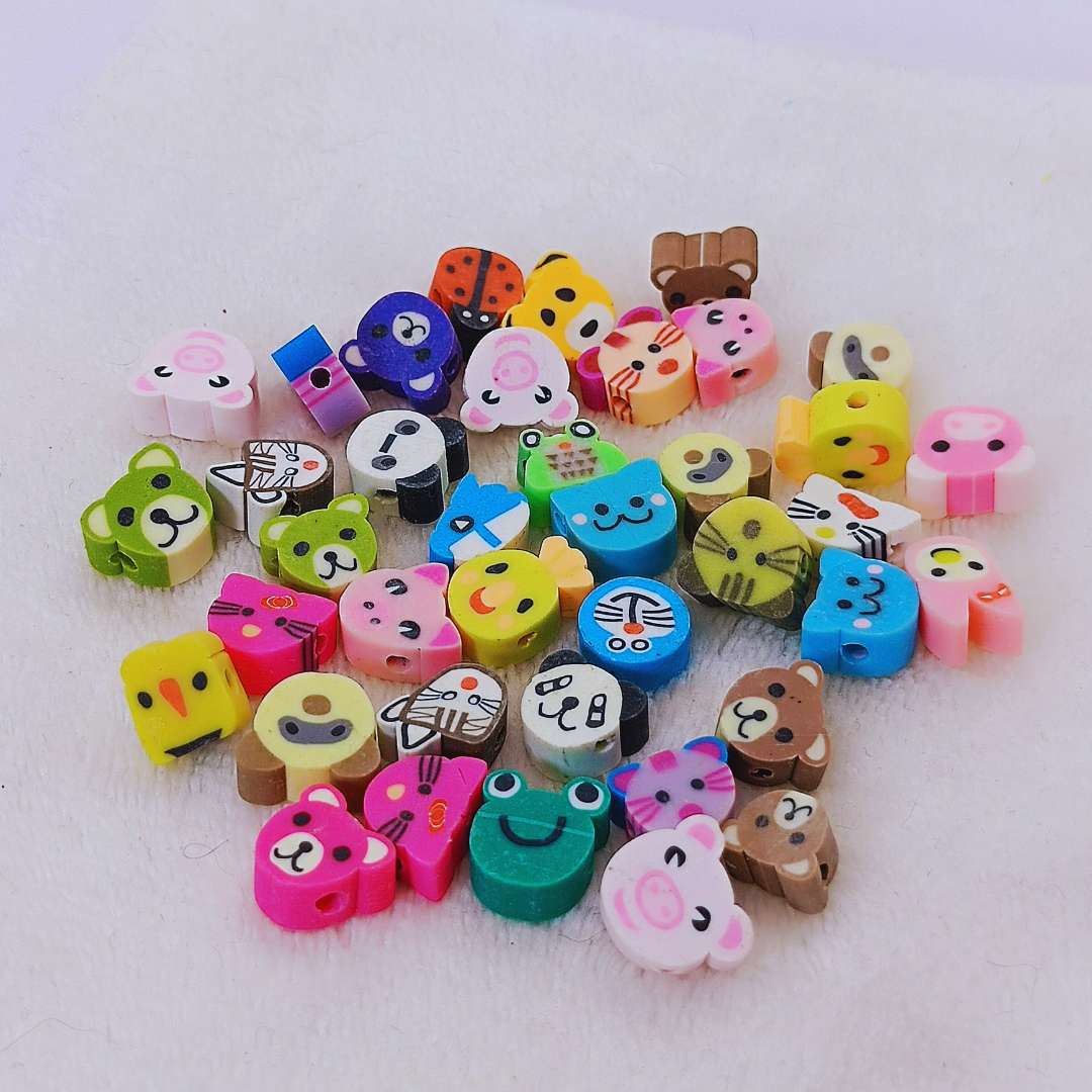 Pasador Fimo Figuras 10 mm  -  Tira de 39 Unidades
