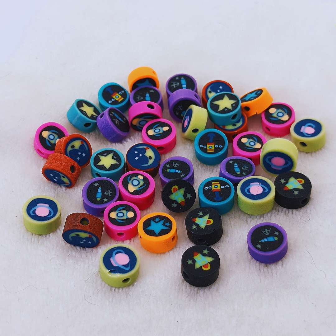 Pasador Fimo Figuras 10 mm  -  Tira de 39 Unidades