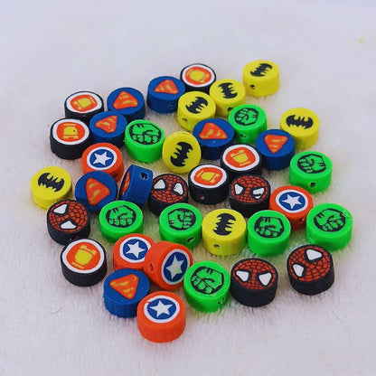 Pasador Fimo Figuras 10 mm  -  Tira de 39 Unidades