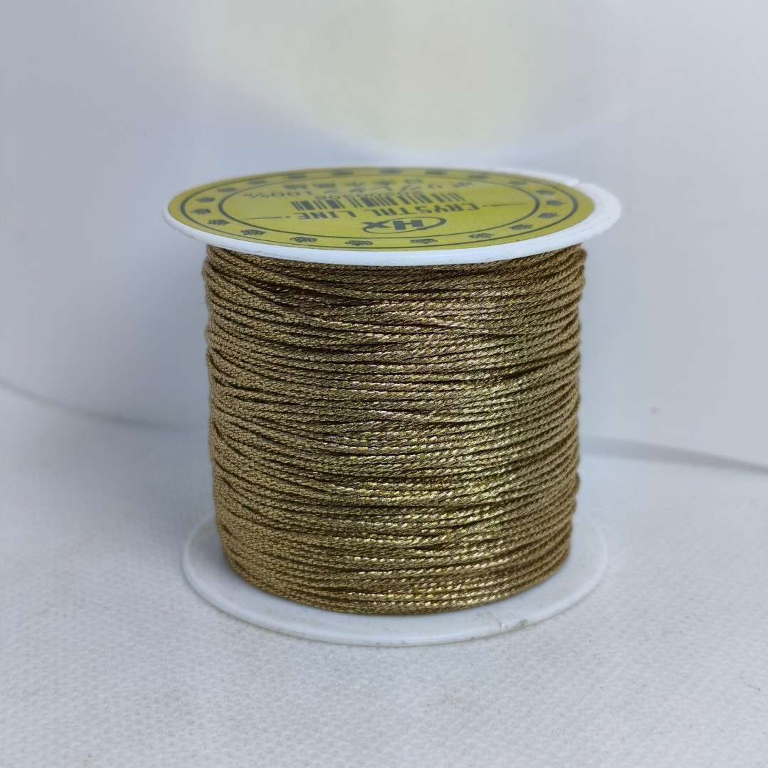 Hilo Chino Metalizado 01 mm  -  Rollo de 44 Metros