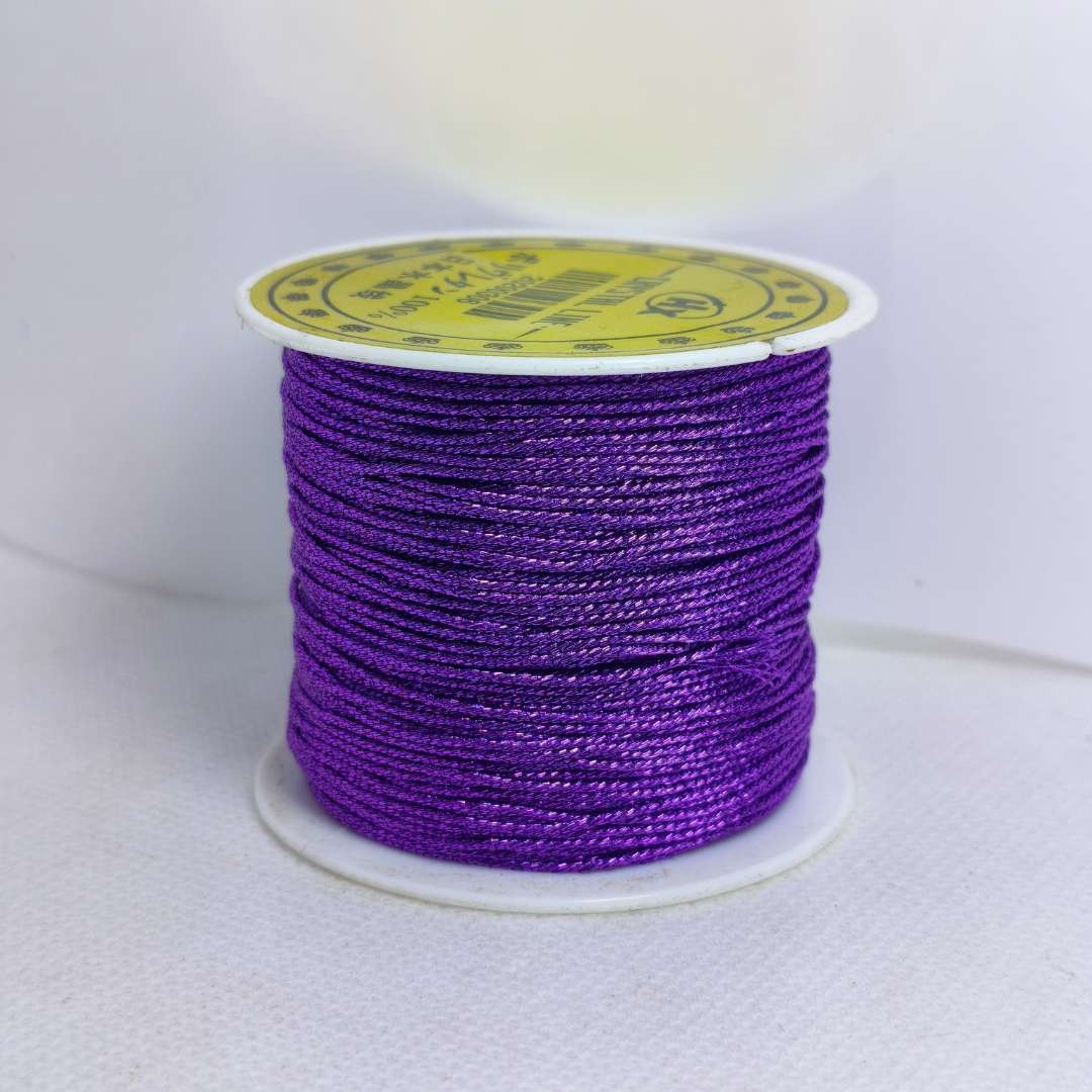 Hilo Chino Metalizado 01 mm  -  Rollo de 44 Metros