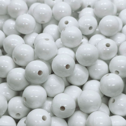 Pasador Acrilico Esfera Chicle Brillante 15 mm - Paquete de 12 Unidades