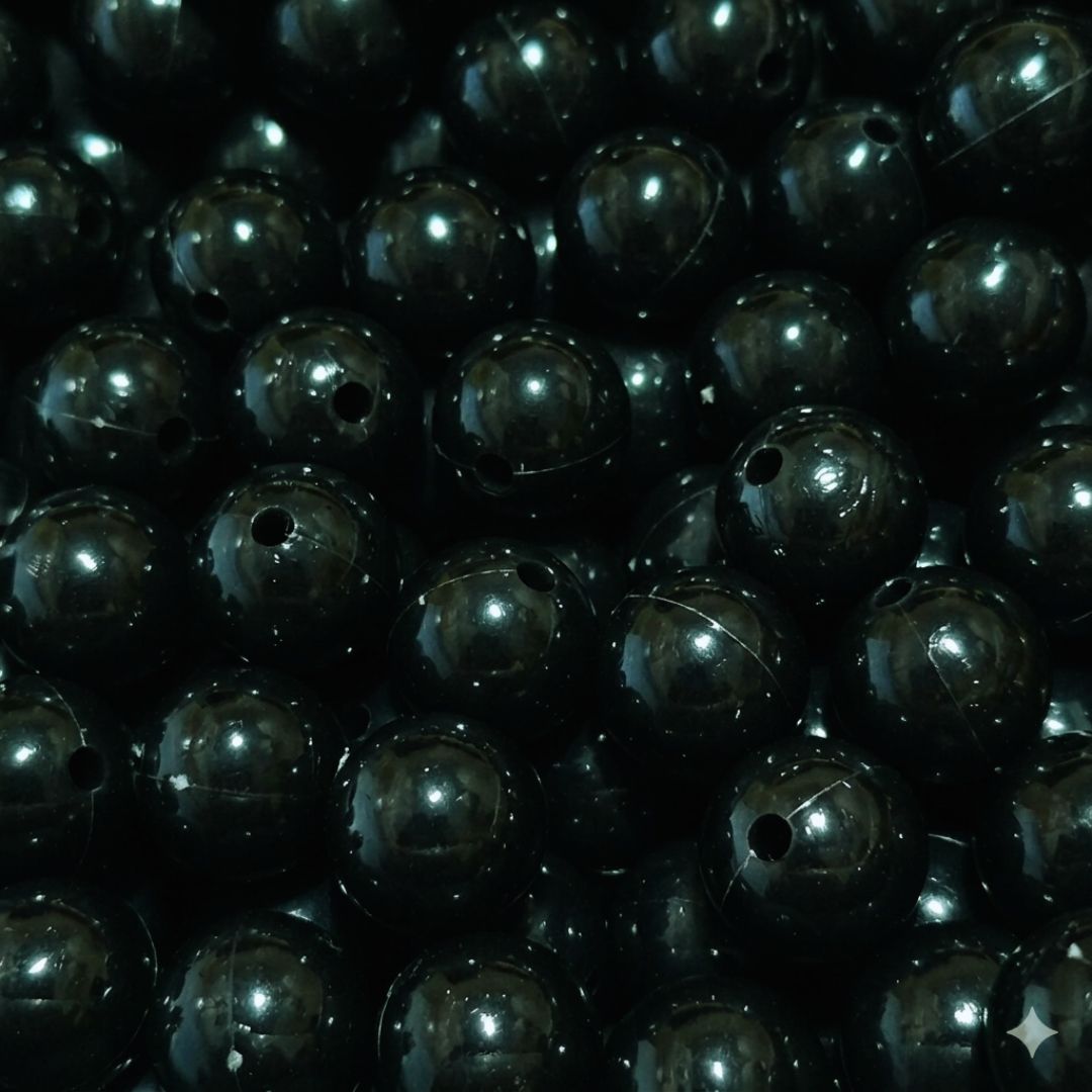 Pasador Acrilico Esfera Chicle Brillante 15 mm - Paquete de 12 Unidades