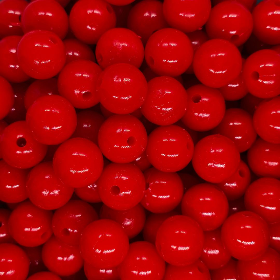 Pasador Acrilico Esfera Chicle Brillante 15 mm - Paquete de 12 Unidades