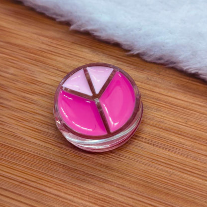 Pasador Acrilico Redondo Simbolo de la Paz Transparente 22 mm  -  Paquete de 1 Unidades