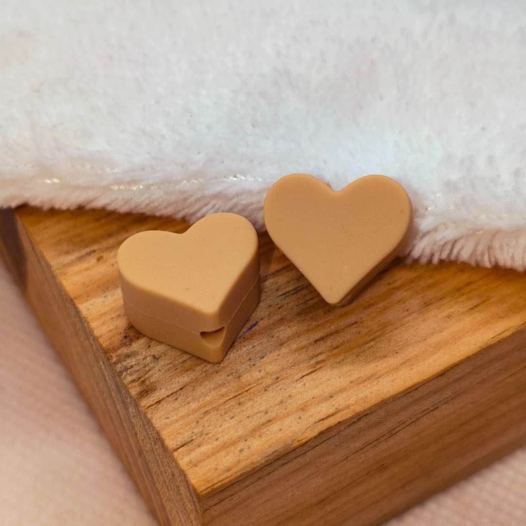 Pasador Neopreno Corazon 15 mm  -  Paquete de 1 Unidades