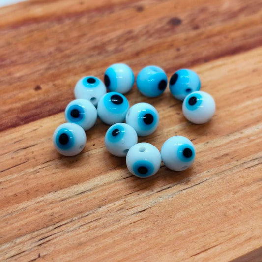 Pasador Murano Esfera Ojo Turco 06 mm  -  Paquete de 12 Unidades