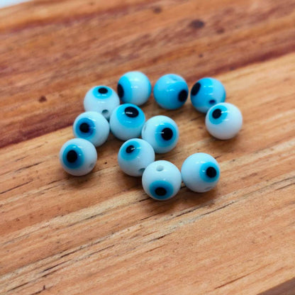 Pasador Murano Esfera Ojo Turco 06 mm  -  Paquete de 12 Unidades