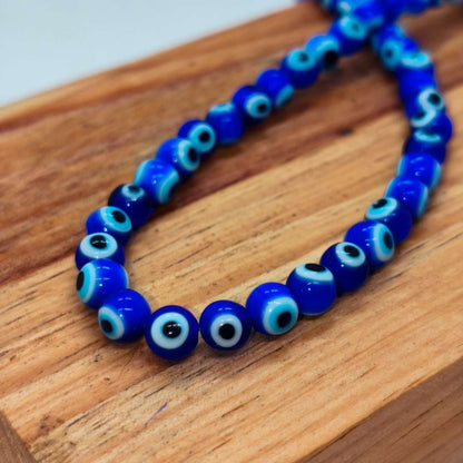Pasador Murano Esfera Ojo Turco 06 mm  -  Tira de 60 Unidades