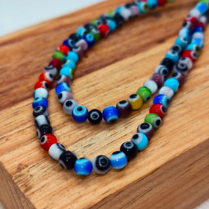 Pasador Murano Esfera Ojo Turco 04 mm  -  Tira de 90 Unidades