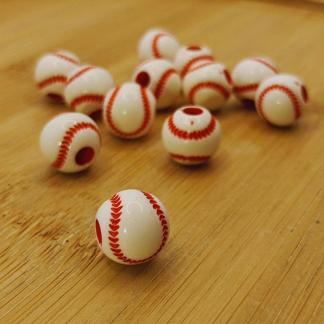 Pasador Acrilico Balon 10 mm  -  Paquete de 12 Unidades