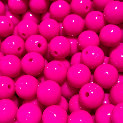 Pasador Acrilico Esfera Chicle Brillante 15 mm - Paquete de 12 Unidades