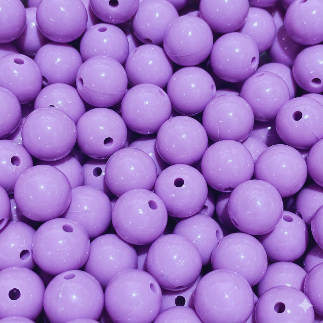 Pasador Acrilico Esfera Chicle Brillante 15 mm - Paquete de 12 Unidades