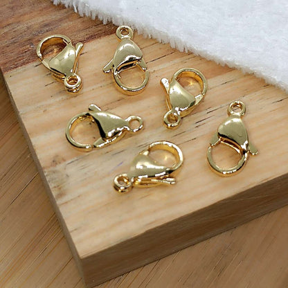 Broche Gold Filled Pico de Loro 15 mm  -  Paquete de 6 Unidades