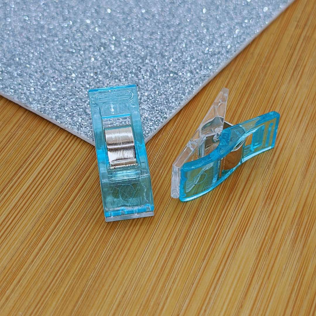 Pinza Acrilico Para Costura 10 x 25 mm  -  Paquete de 2 Unidades