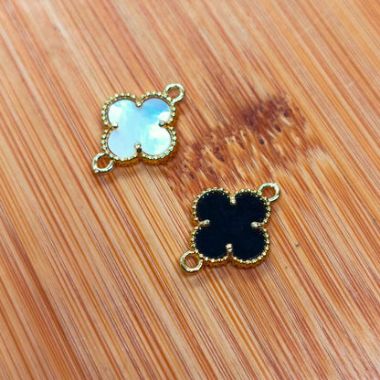 Conector Gold Filled Van Cleef 13 mm  -  Paquete de 1 Unidades