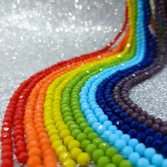 Cristal Checo Redondo Mate 04 mm  -  Tira de 100 Unidades