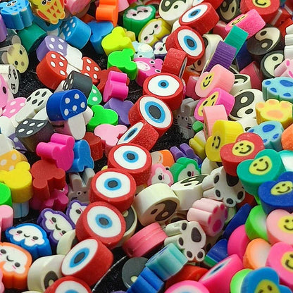 Pasador Fimo Figuras 10 mm  -  Tira de 39 Unidades