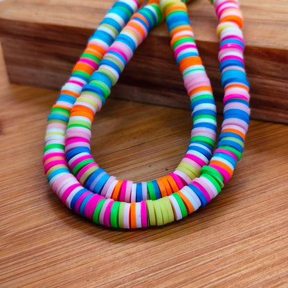 Pucas Fimo Multicolor 06 mm  -  Tira de 40 cm