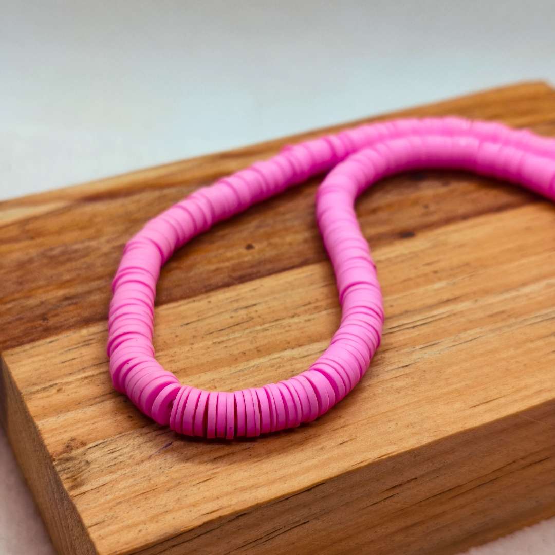 Pucas Fimo Unicolor 06 mm  -  Tira de 40 cm