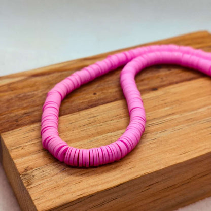 Pucas Fimo Unicolor 06 mm  -  Tira de 40 cm