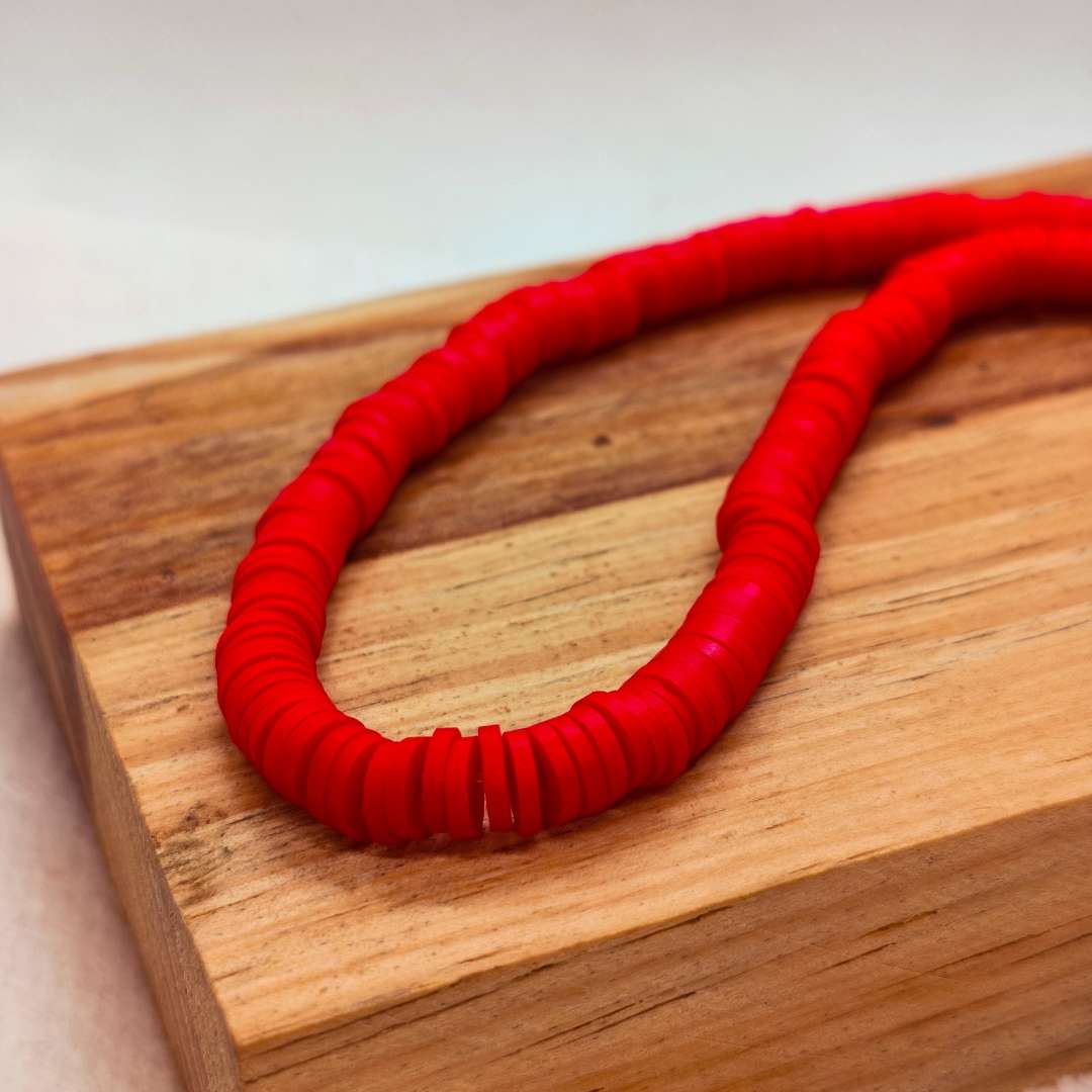 Pucas Fimo Unicolor 06 mm  -  Tira de 40 cm