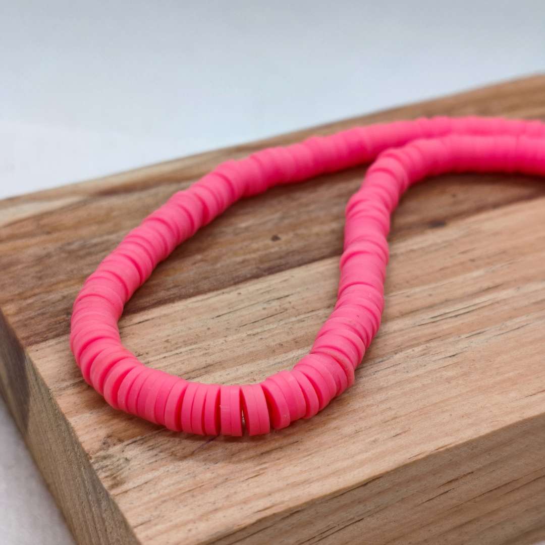 Pucas Fimo Unicolor 06 mm  -  Tira de 40 cm