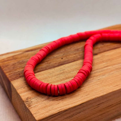 Pucas Fimo Unicolor 06 mm  -  Tira de 40 cm