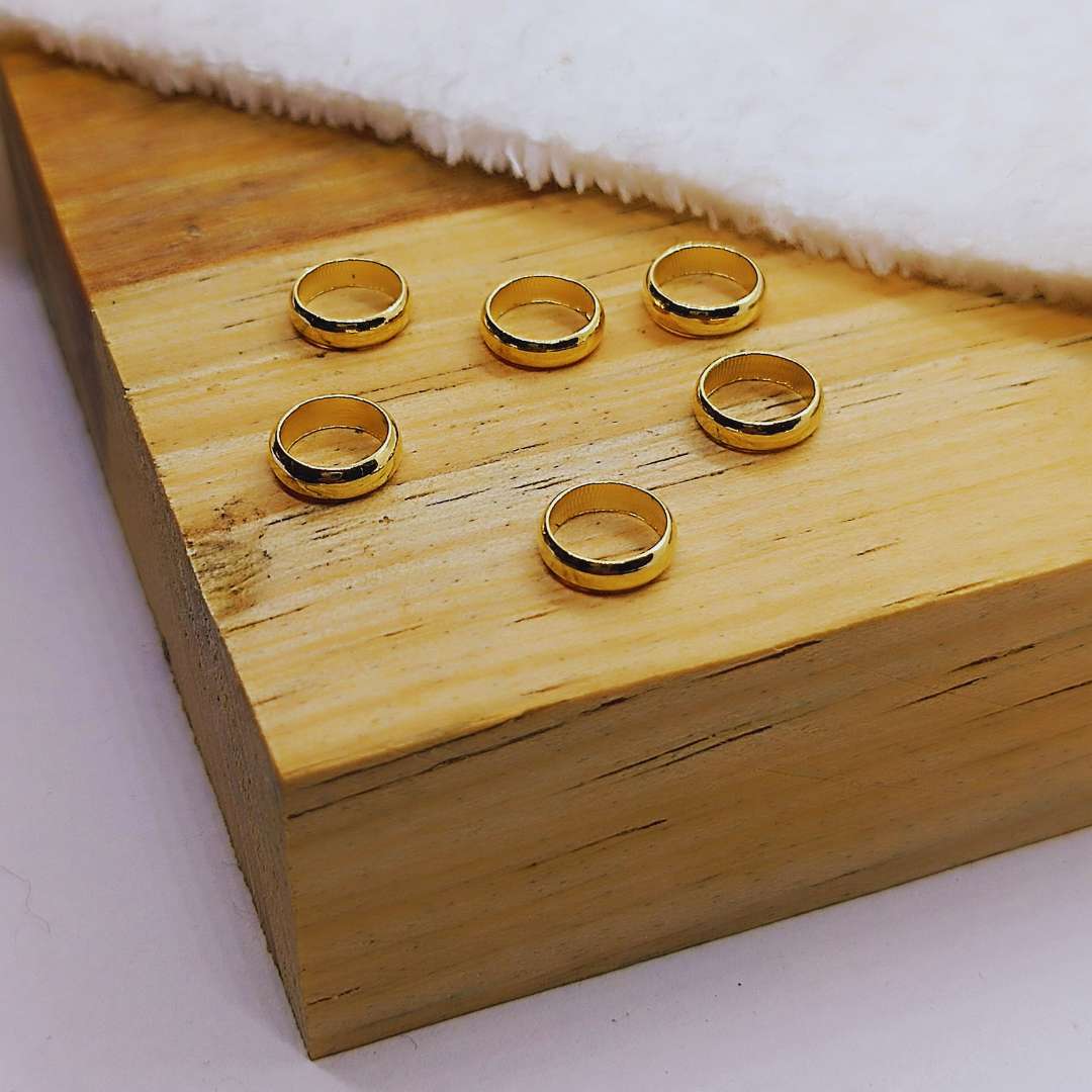 Separador Gold Filled Anillo 08 mm  -  Paquete de 6 Unidades