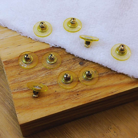 Tapon para zarcillo Goma Hipoalergenico 10 mm  -  Paquete de 48 Unidades