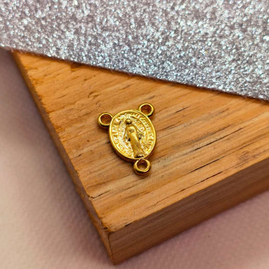 Vitela Gold Filled Virgen 15 mm  -  Paquete de 1 Unidades