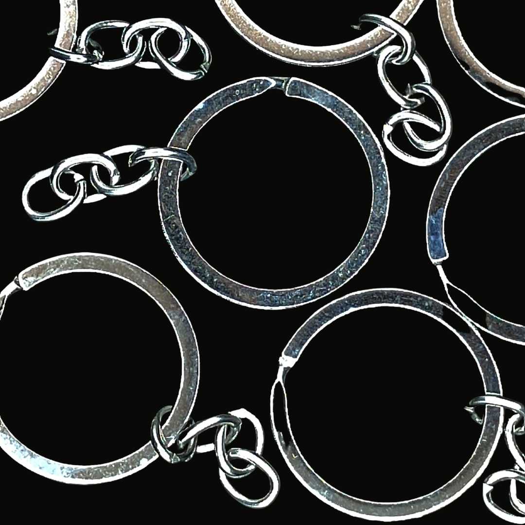 Argollas Para Llavero Con Cadena 