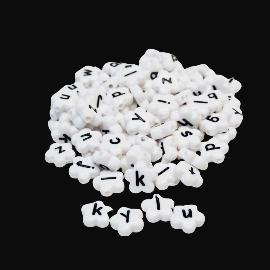 Pasador 10 mm Flor con Letras