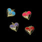 Dije Corazón Derramado 17 mm  Gold Filled Esmaltado 